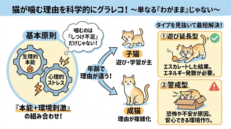 猫が噛むのはなぜ？口コミの裏にある科学的メカニズム