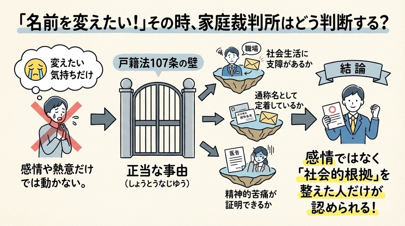 なぜ改名は認められたり却下されたりするのか？家庭裁判所の裏側を徹底解説