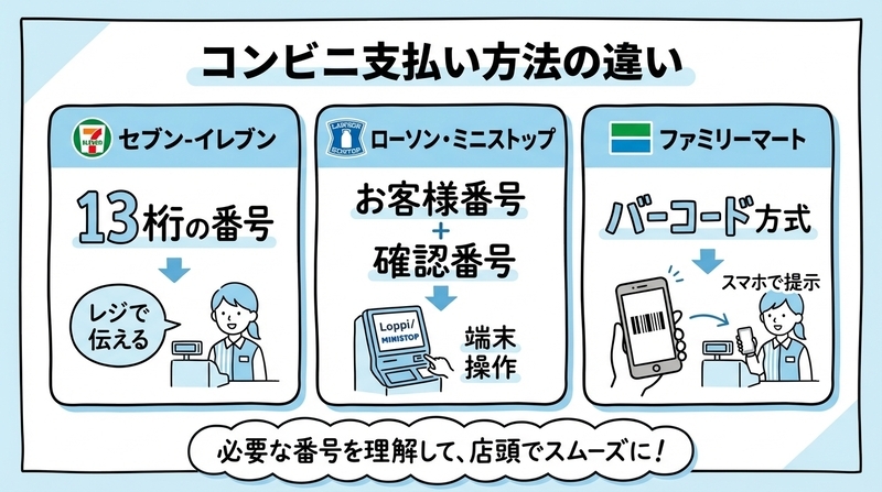 コンビニ払いで注文番号しかない時は？最速対処法と原因 - Beruノート