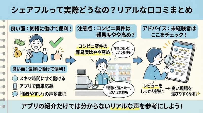 シェアフルで働いた人のリアルな声