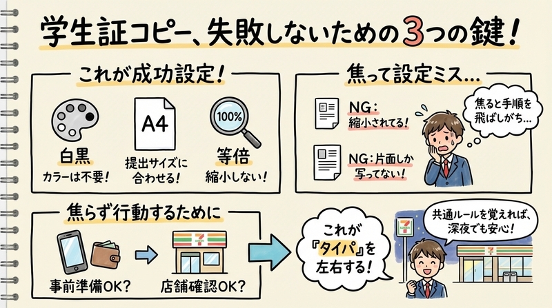学生証をコンビニでコピーする前に知っておきたい基本知識