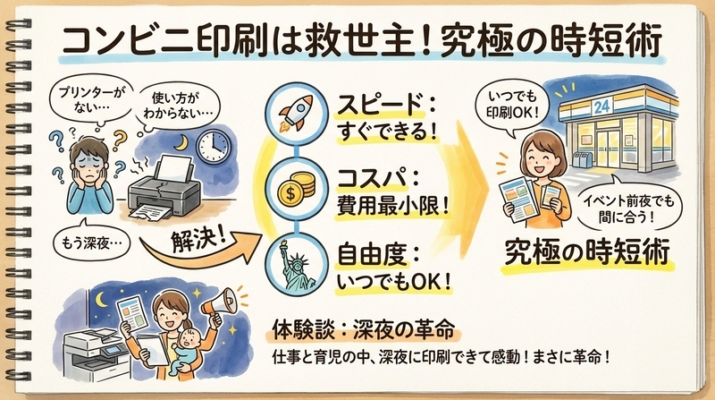 コンビニ印刷のメリットを徹底解説