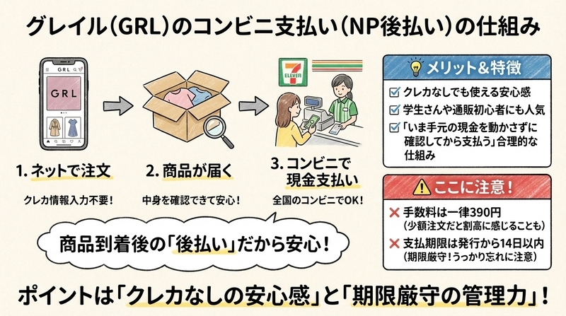 グレイルのコンビニ支払いとは?基本の仕組みをわかりやすく解説