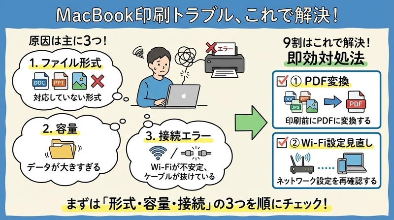 印刷トラブルの原因と解決方法