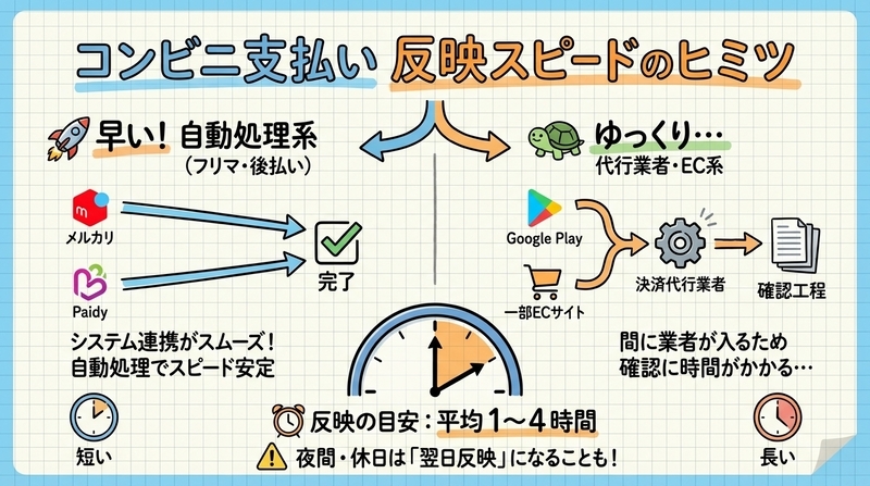 サービス別・反映までの目安時間一覧