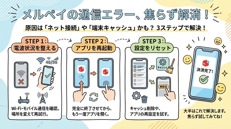 通信エラー・アプリ不具合時のリセット方法