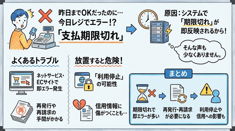 支払期限を過ぎて支払いできなかったケース（ネガティブ事例）