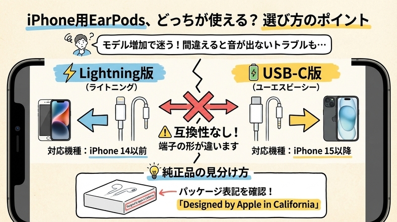 Lightning版とUSB-C版EarPodsの違いとは？