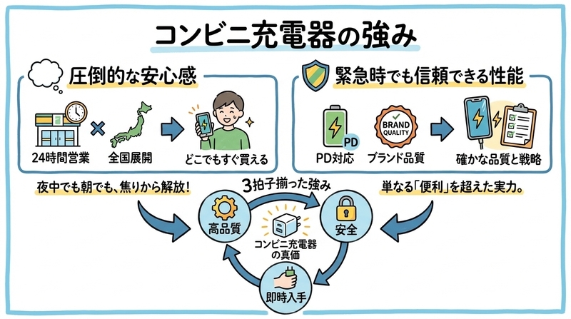 なぜコンビニのType-C充電器が選ばれるのか