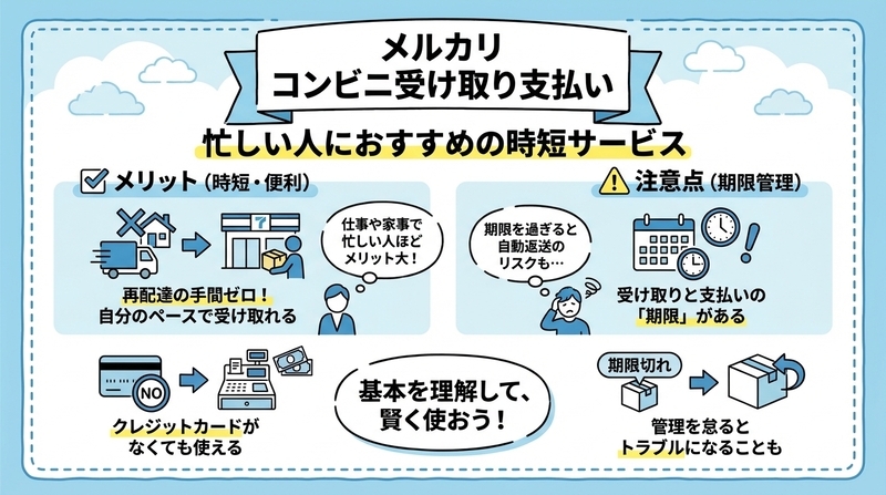 最初に知っておきたい「メルカリのコンビニ受け取り支払い」の真実
