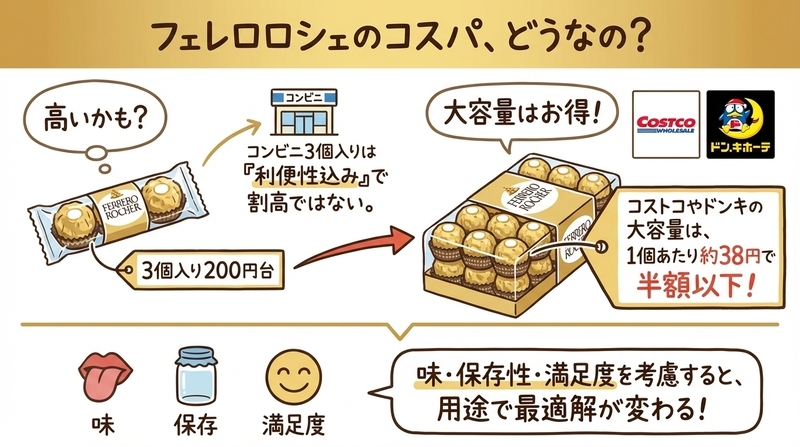 コスパは悪い？フェレロロシェの値段を検証