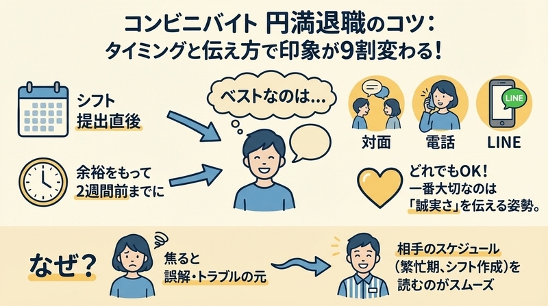 店長に伝えるベストなタイミングと方法