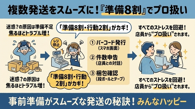 複数発送で迷惑をかけないための事前準備