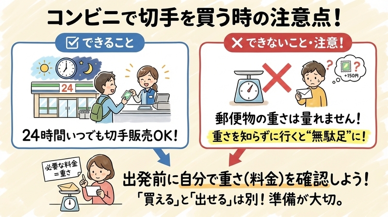 コンビニで切手は買える？基本の仕組みと販売状況