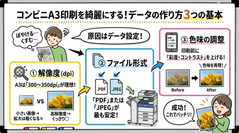 高画質で印刷するための基本条件