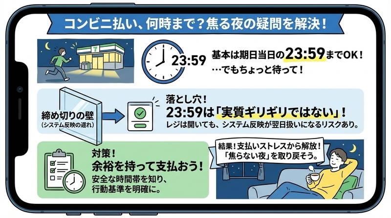 コンビニ払いは何時までOK？支払いルール完全ガイド - 暮らしラボ