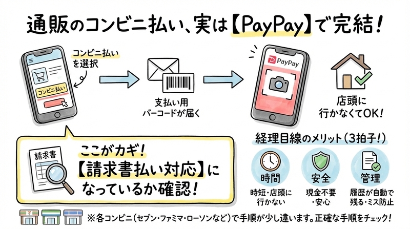 通販のコンビニ払いでPayPayは使えるの？