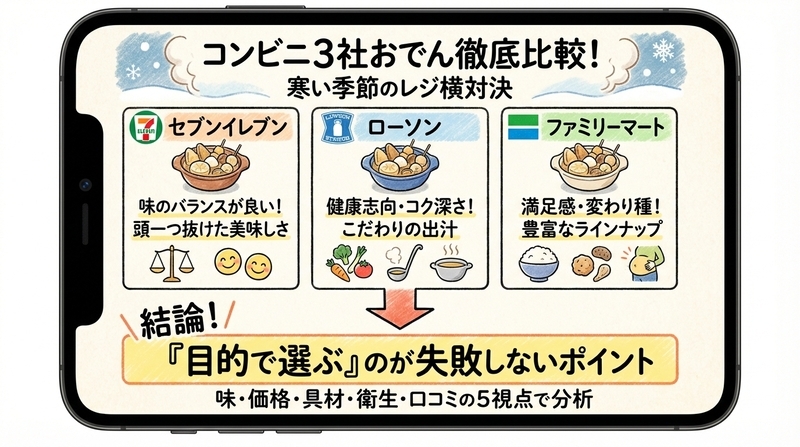 コンビニおでんはどこが美味しい？2025年最新版ランキング