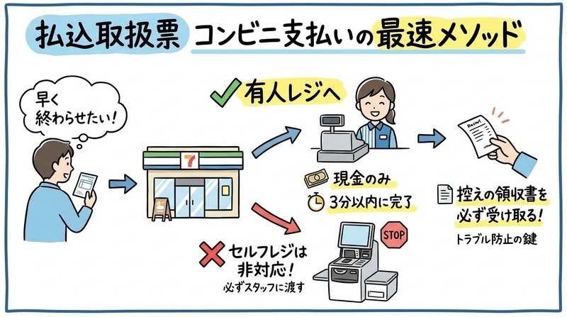 3分で完了！コンビニレジで「払込取扱票」を正しく支払う最短ルート
