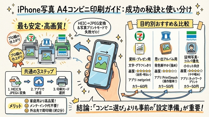 最速で高画質A4プリントを成功させる結論