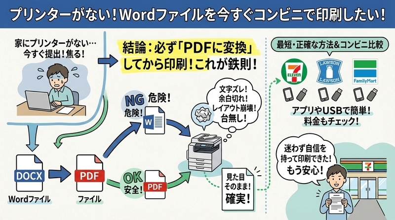 wordから印刷をコンビニでする方法|失敗ゼロの完全ガイド
