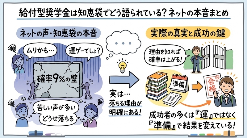 給付型奨学金は知恵袋でどう語られている？ネットの本音まとめ