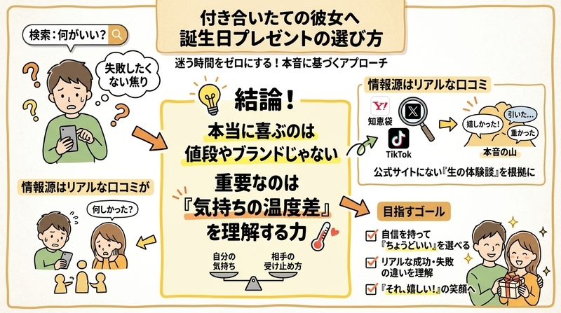 彼女への誕生日プレゼント|大学生で付き合いたての知恵袋まとめ