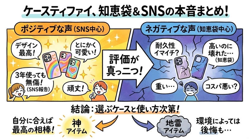 ケースティファイは知恵袋でどう言われてる？SNSの本音まとめ