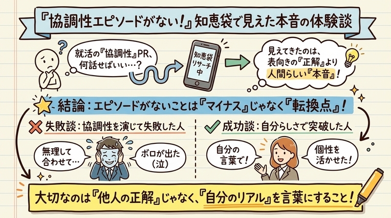 協調性エピソードがない人は知恵袋でどう言われている？本音の体験談まとめ