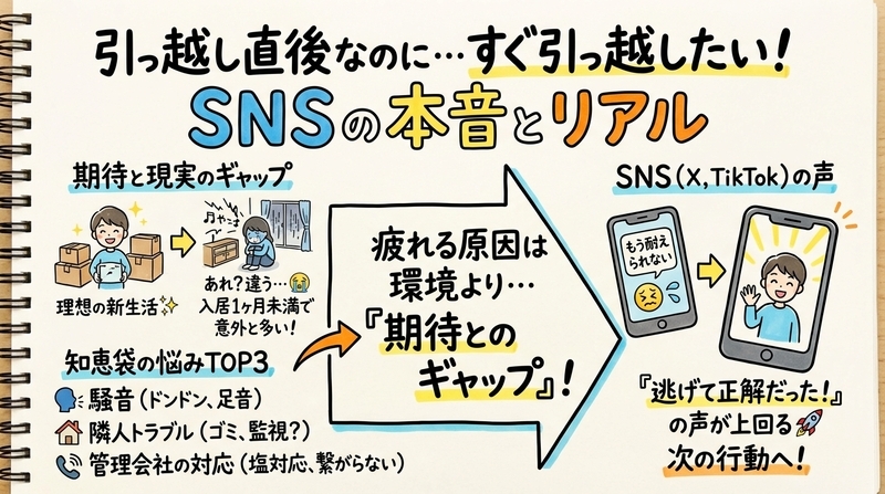 引っ越したけどすぐ引っ越したい…知恵袋やSNSで語られる本音とリアル体験