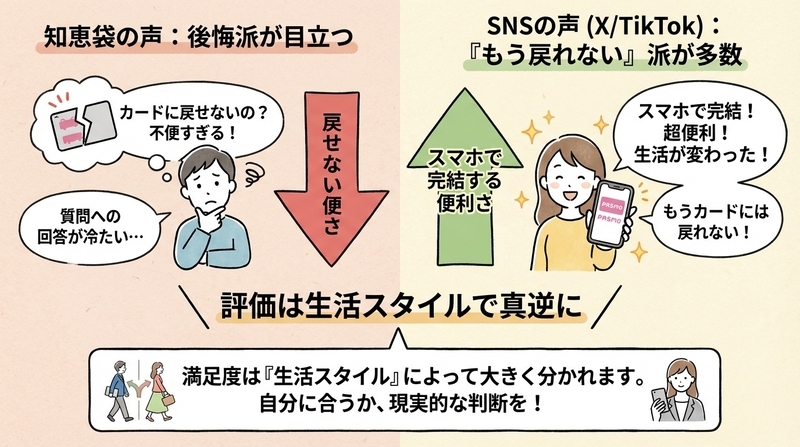 モバイルPASMOは知恵袋やSNSでどう言われている?リアルな本音まとめ
