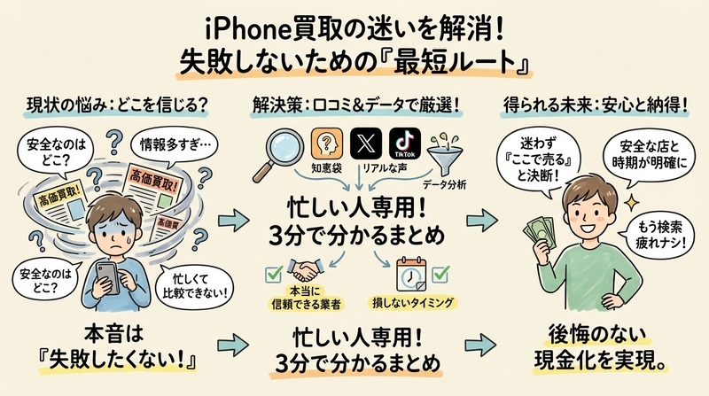 iPhoneを売るならどこがいい？知恵袋の損しない売り方