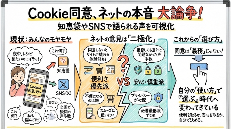 Cookie同意は知恵袋でも大論争!ネットで語られる“本音”を総まとめ