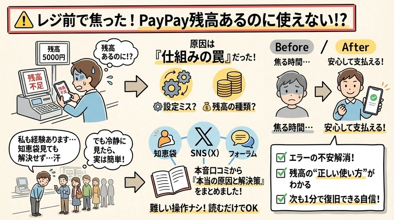 PayPayで残高あるのに使えない原因は?知恵袋で暴かれた真実