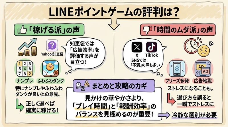 LINEポイントゲームは知恵袋やSNSでどう言われている？