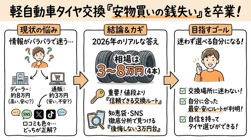 軽自動車のタイヤ価格4本の相場は？知恵袋で徹底検証 - Beruノート