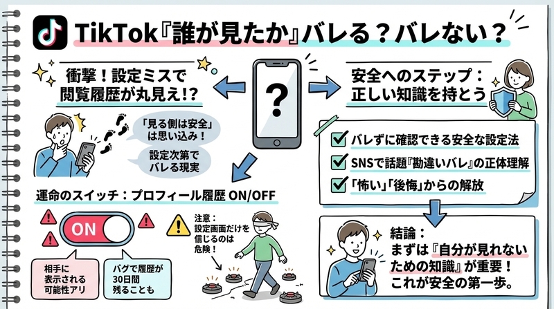 TikTokで誰が見たかわかる?知恵袋で暴かれた実態と対策