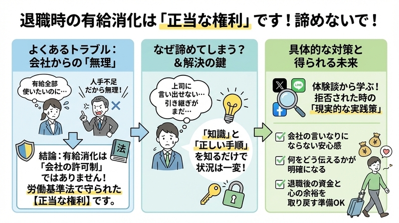 退職で有給消化できないと言われた|知恵袋の最強対処法