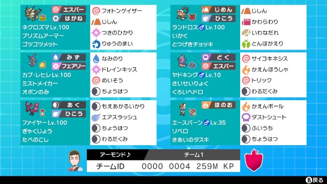 ネクロ軸 ポケモン日記