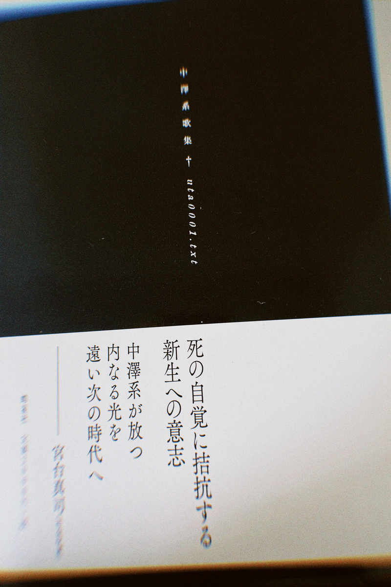 Amazonから中澤系さんの歌集が届きました 日記