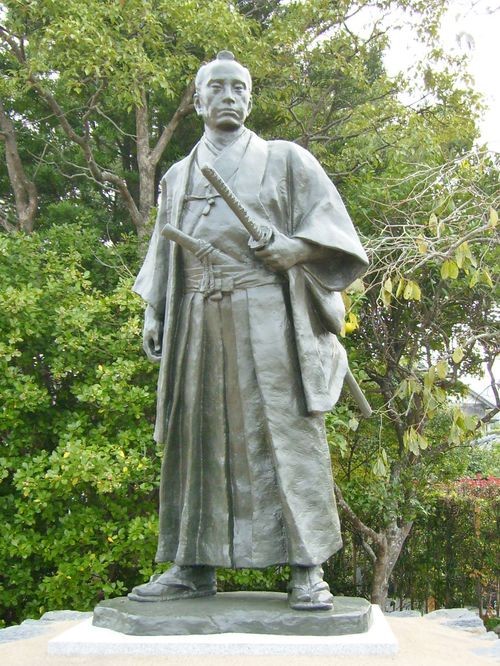 【複製】　高杉晋作　　号は　東行 　月と 梅　画賛 高杉晋作が江戸に来て刀を抜いたという梅屋敷事件 - 北穂高岳で味わう