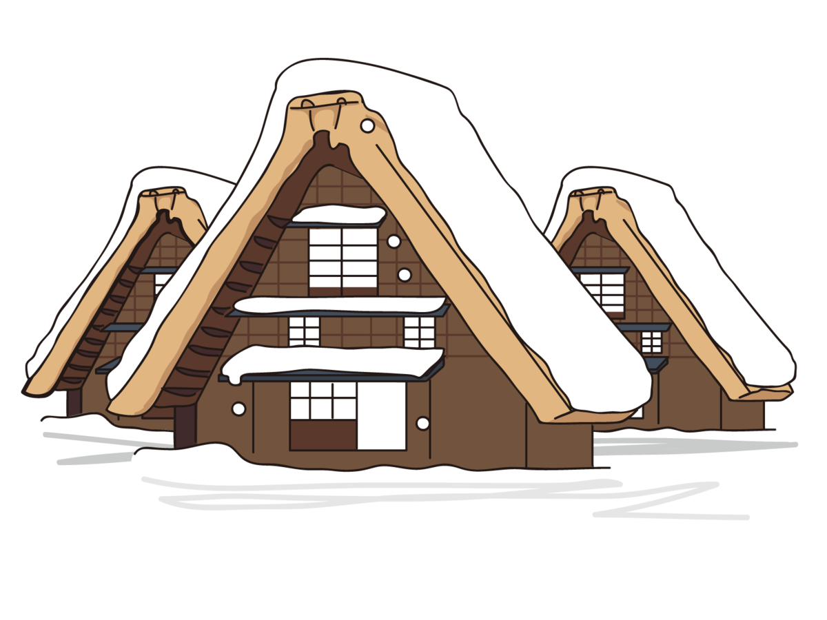 フリー素材 日本イラスト 富士山 金閣寺 Aluaya