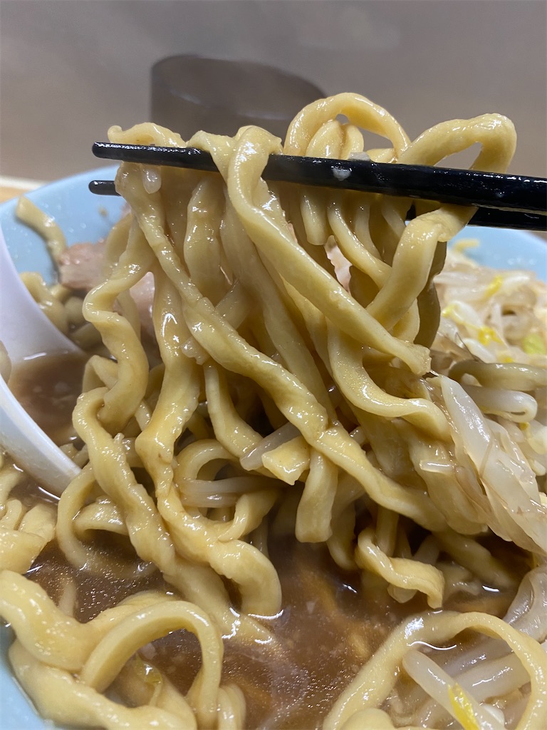 俺の生きる道白山店のラーメンの麺