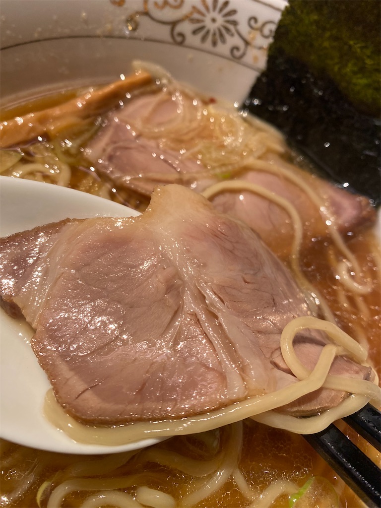 中華そば勝本のラーメンのチャーシュー
