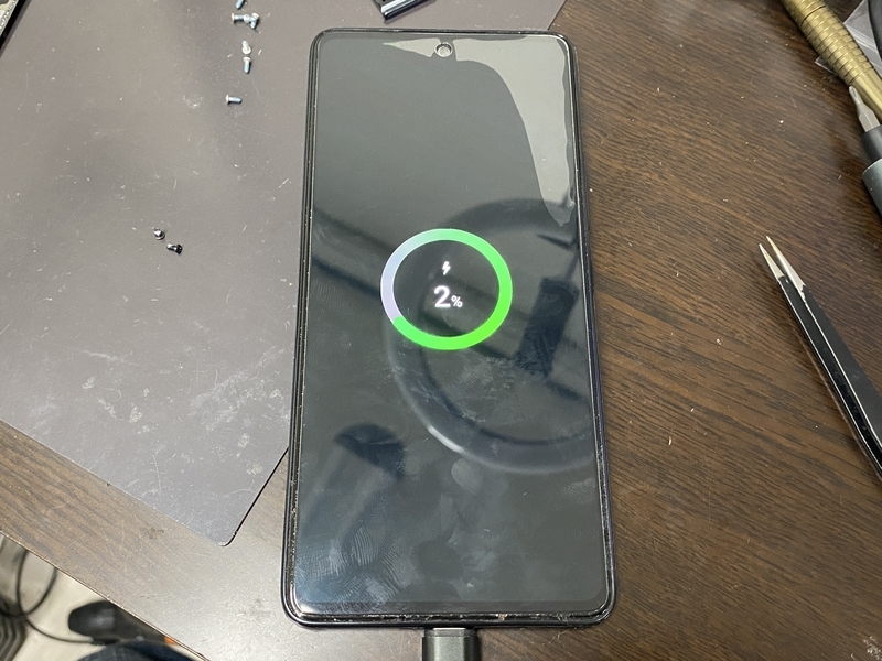 Galaxy A53 ジャンク バッテリー故障(充電出来ません) 水滴マークが表示され充電出来なくなってしまったGalaxy A53の