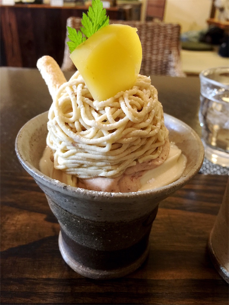 谷中銀座 和栗や モンブランパフェ 雑記と記録