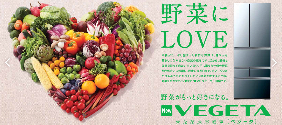 東芝冷蔵庫『 VEGETA 』