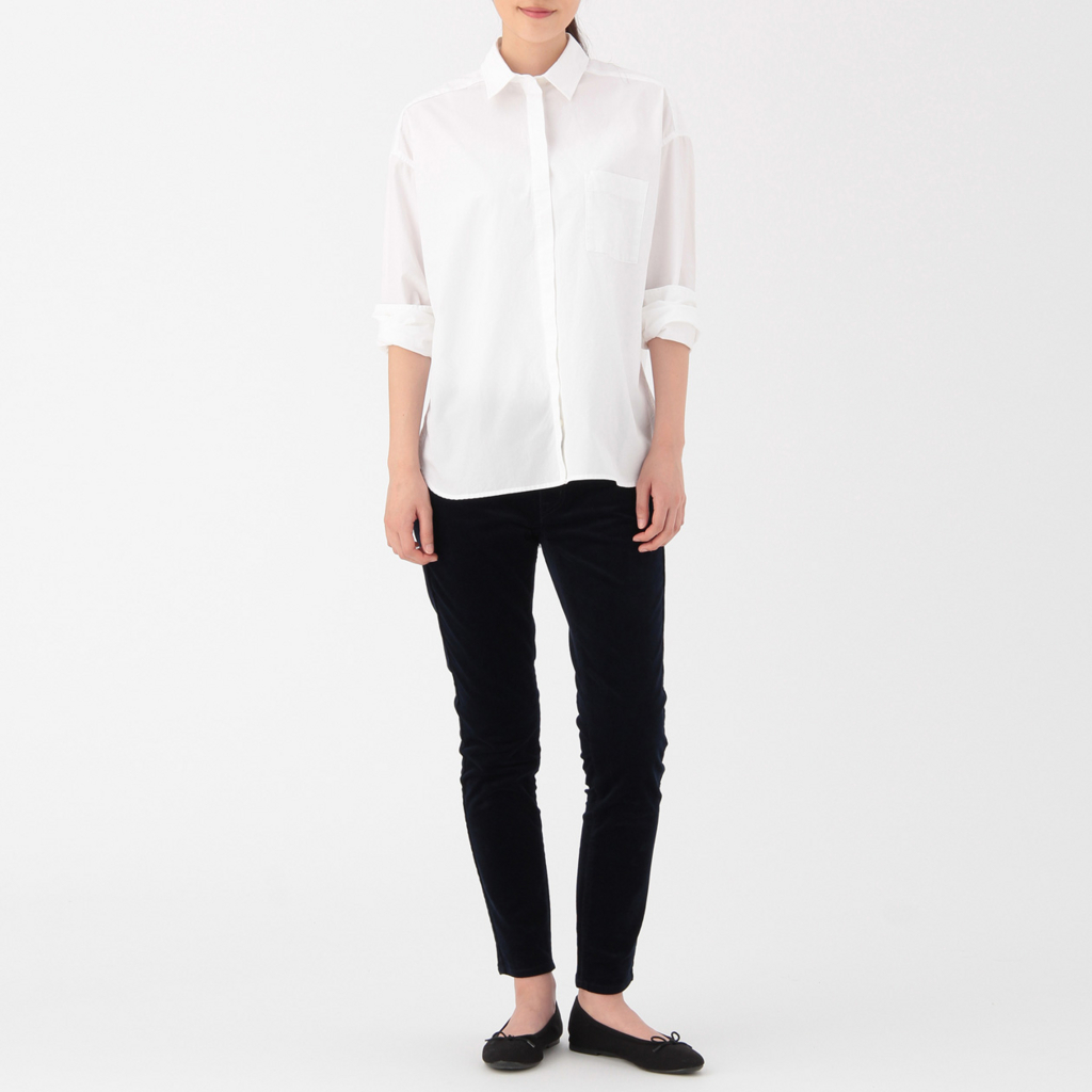 白い服 無印良品