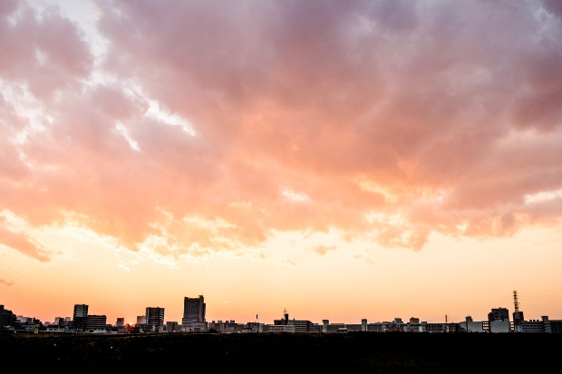 夏の夕暮れ