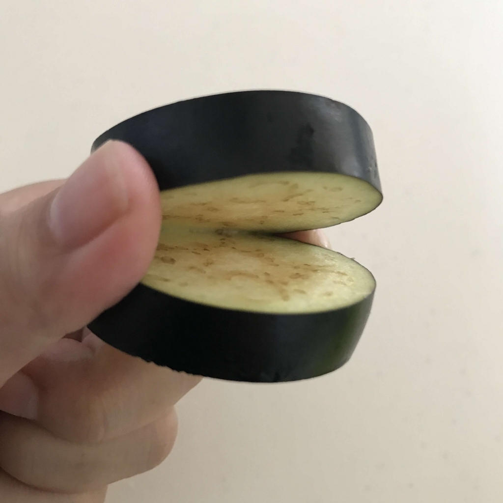 ナスのはさみ焼き
